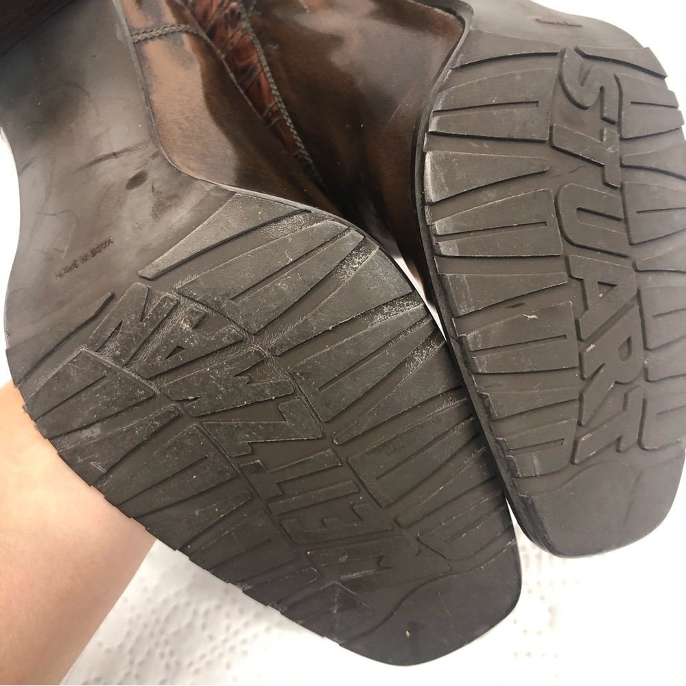 Stuart weitzman croc heeled boots, NWOT - Picture 8 of 16